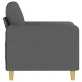 Fauteuil Gris foncé 60 cm Tissu