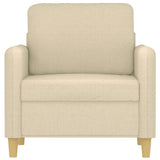 Fauteuil Crème 60 cm Tissu