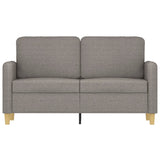 Canapé à 2 places Taupe 120 cm Tissu