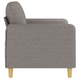 Canapé à 2 places Taupe 120 cm Tissu