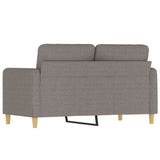 Canapé à 2 places Taupe 120 cm Tissu