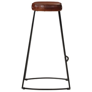 Tabourets de bar Gavin lot de 2 marron foncé 44x37,5x78 cm