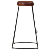 Tabourets de bar Gavin lot de 2 marron foncé 44x37,5x78 cm