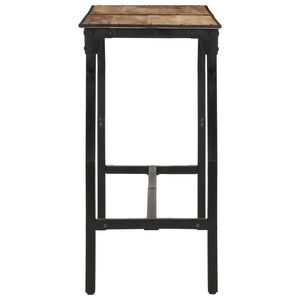 Table de bar 150x55x107 cm bois de manguier massif brut