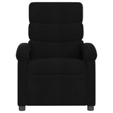 Fauteuil de massage inclinable électrique Noir Tissu