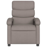 Fauteuil de massage inclinable électrique Taupe Tissu