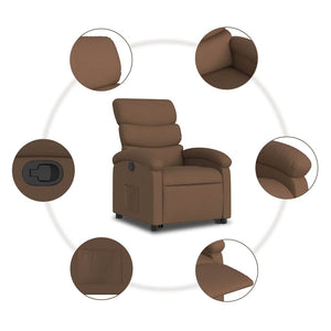 Fauteuil inclinable Marron Tissu