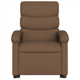 Fauteuil de massage inclinable Marron Tissu