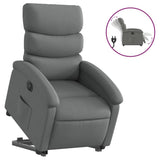 Fauteuil inclinable électrique gris foncé tissu