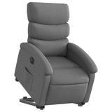 Fauteuil inclinable électrique gris foncé tissu