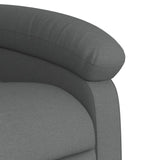 Fauteuil inclinable électrique gris foncé tissu