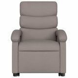 Fauteuil inclinable électrique taupe tissu