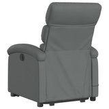 Fauteuil inclinable de massage électrique Gris foncé Tissu