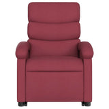 Fauteuil inclinable de massage électrique Rouge bordeaux Tissu