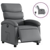 Fauteuil inclinable électrique Gris Similicuir