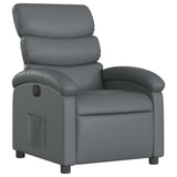 Fauteuil inclinable électrique Gris Similicuir