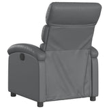 Fauteuil inclinable électrique Gris Similicuir