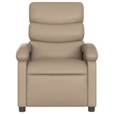 Fauteuil de massage inclinable électrique cappuccino similicuir