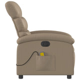 Fauteuil de massage inclinable électrique cappuccino similicuir