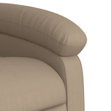 Fauteuil de massage inclinable électrique cappuccino similicuir