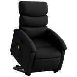 Fauteuil inclinable de massage Noir Similicuir