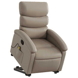 Fauteuil inclinable de massage Cappuccino Similicuir