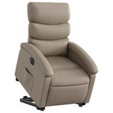 Fauteuil inclinable électrique cappuccino similicuir