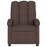 Fauteuil inclinable électrique Marron foncé Tissu
