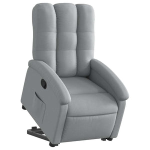 Fauteuil inclinable Gris clair Tissu