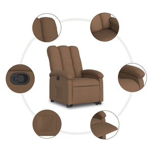 Fauteuil inclinable Marron Tissu
