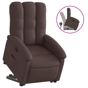 Fauteuil inclinable marron foncé tissu