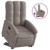Fauteuil inclinable taupe tissu