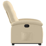 Fauteuil inclinable Crème Tissu