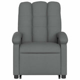Fauteuil de massage inclinable Gris foncé Tissu