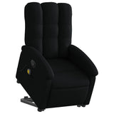 Fauteuil de massage inclinable Noir Tissu