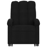 Fauteuil de massage inclinable Noir Tissu