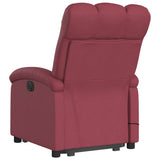Fauteuil inclinable de massage Rouge bordeaux Tissu
