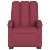 Fauteuil inclinable de massage Rouge bordeaux Tissu