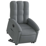 Fauteuil inclinable électrique gris foncé tissu