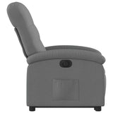 Fauteuil inclinable électrique gris foncé tissu