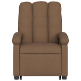 Fauteuil inclinable électrique marron tissu