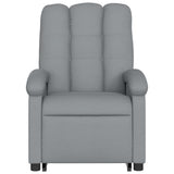 Fauteuil inclinable de massage électrique Gris clair Tissu