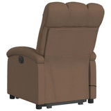 Fauteuil inclinable de massage électrique Marron Tissu