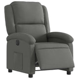 Fauteuil inclinable électrique Gris foncé Tissu