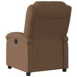 Fauteuil inclinable électrique Marron Tissu