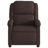 Fauteuil inclinable électrique Marron foncé Tissu