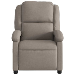 Fauteuil inclinable électrique Taupe Tissu