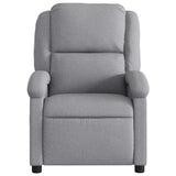 Fauteuil de massage inclinable électrique gris clair tissu