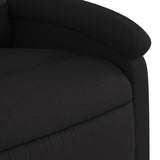 Fauteuil de massage inclinable électrique Noir Tissu