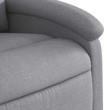 Fauteuil de massage inclinable Gris clair Tissu